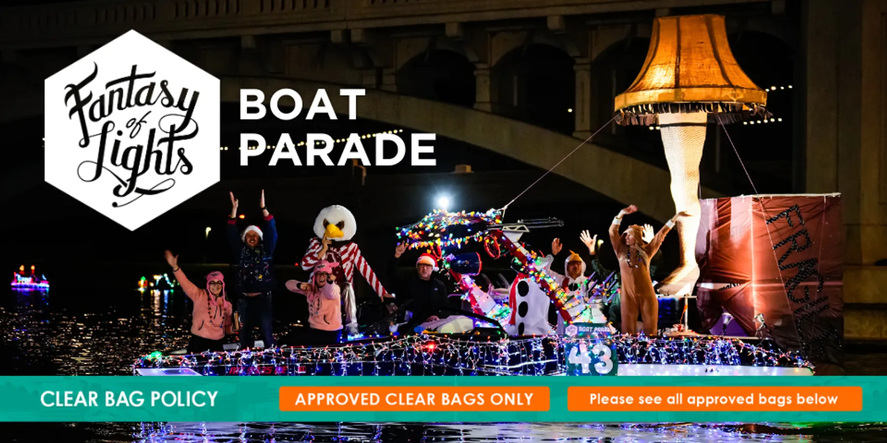 Fantasy of Lights Boat Parade at Tempe Town Lake - December 13, 2025